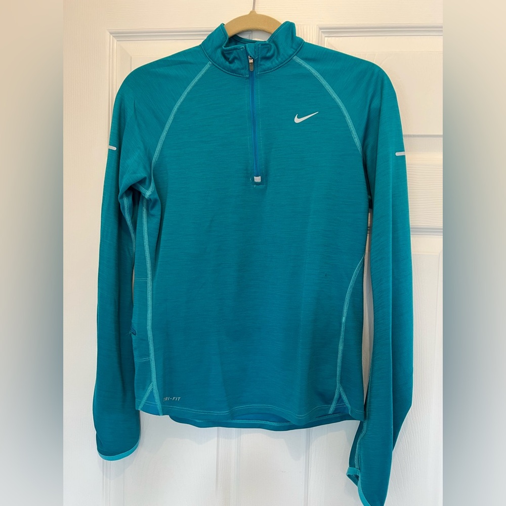 Nike Teal Long Sleeve Dri-FIT Top